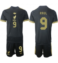 Men Mexico 2025 Soccer Jerseys BlackGold #9 RAUL Men Mexico 2025 Soccer Jerseys BlackGold #9 RAUL