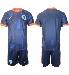 Men Netherlands Custom Navy 2024 25 Away Soccer Jersey Suit Men Netherlands Custom Navy 2024 25 Away Soccer Jersey Suit