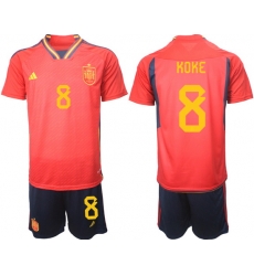 Men FIFA 2022 Spain Soccer Jersey 013 Men FIFA 2022 Spain Soccer Jersey 013