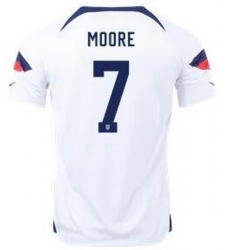 Men US 2022 FIFA Soccer Jersey White 019