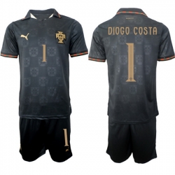Portugal 2026 FIFA World Cup Soccer Jersey Black #1 DIOGO COSTA