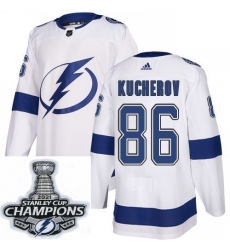 Men Adidas Tampa Bay Lightning 86 Nikita Kucherov Authentic White Home NHL Stitched 2021 Stanley Cup Champions Patch Jersey Men Adidas Tampa Bay Lightning 86 Nikita Kucherov Authentic White Home NHL Stitched 2021 Stanley Cup Champions Patch Jersey