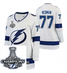 Women Adidas Tampa Bay Lightning 77 Victor Hedman Premier White Home NHL Stitched 2021 Stanley Cup Champions Patch Jersey Women Adidas Tampa Bay Lightning 77 Victor Hedman Premier White Home NHL Stitched 2021 Stanley Cup Champions Patch Jersey