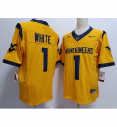 West Virginia Mountaineers #1 Customized Yellow Jersey