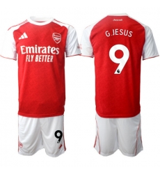 Men Arsenal 2026 Soccer Jerseys Red White #9 G.JESUS