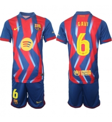 Men FC Barcelona 2026 Soccer Jerseys RedBlue #6 GAVI (2)