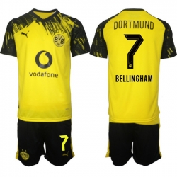 Men Borussia Dortmund 2026 Soccer Jerseys Yellow #7 BELLINGHAM