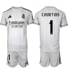 Men Real Madrid 2026 Soccer Jerseys White #1 COURTOIS (2)