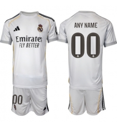 Men Real Madrid 2026 Soccer Jerseys White CUSTOM