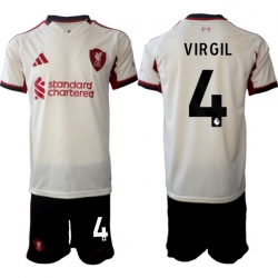 Men Liverpool 2026 Soccer Jerseys Beige #4 VIRGIL