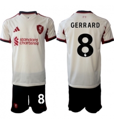 Men Liverpool 2026 Soccer Jerseys Beige #8 GERRARD Men Liverpool 2026 Soccer Jerseys Beige #8 GERRARD