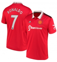 Men Manchester City Ronaldo #7 2022 2023 Red Soccer Jersey