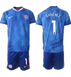Men Chelsea 2026 Soccer Jerseys Blue #1 SANCHEZ