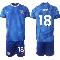 Men Chelsea 2026 Soccer Jerseys Blue #18 NKUNKU