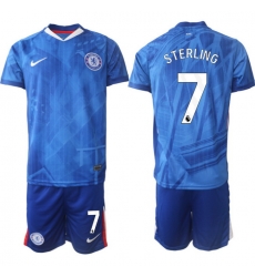 Men Chelsea 2026 Soccer Jerseys Blue #7 STERLING