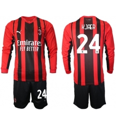 Men AC Milan Long Sleeve Soccer Jerseys 504 Men AC Milan Long Sleeve Soccer Jerseys 504