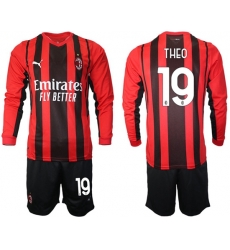 Men AC Milan Long Sleeve Soccer Jerseys 506 Men AC Milan Long Sleeve Soccer Jerseys 506