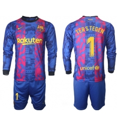 Men Barcelona Long Sleeve Soccer Jerseys 522 Men Barcelona Long Sleeve Soccer Jerseys 522
