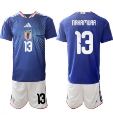 Japan 2026 FIFA World Cup Soccer Jersey Blue #13 NAKAMURA Japan 2026 FIFA World Cup Soccer Jersey Blue #13 NAKAMURA