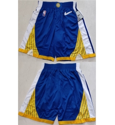 Men Golden State Warriors Blue Gold Shorts Men Golden State Warriors Blue Gold Shorts