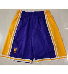 Los Angeles Lakers Purple Gold Shorts