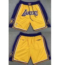 Men Los Angeles Lakers Yellow Purple Shorts 28Run Small 29 Men Los Angeles Lakers Yellow Purple Shorts 28Run Small 29