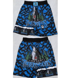 Men Minnesota Timberwolves Black 2025 Shorts  