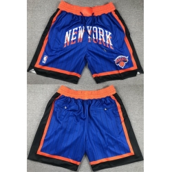 Men New York Knicks Royal City Edition Shorts