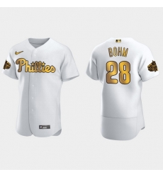 Men Philadelphia Phillies Alec Bohm 2022 Mlb All Star Game White Gold Men Jersey Men Philadelphia Phillies Alec Bohm 2022 Mlb All Star Game White Gold Men Jersey