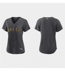 Women Los Angeles Angels Blank 2022 All Star Charcoal Stitched Baseball Jersey Women Los Angeles Angels Blank 2022 All Star Charcoal Stitched Baseball Jersey