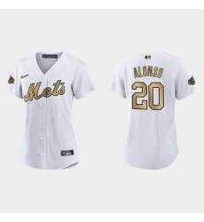 Women New York Mets Pete Alonso 2022 Mlb All Star Game Replica White Jersey Women New York Mets Pete Alonso 2022 Mlb All Star Game Replica White Jersey