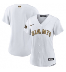 Women San Francisco Giants Blank 2022 All Star White Stitched Baseball Jersey Women San Francisco Giants Blank 2022 All Star White Stitched Baseball Jersey