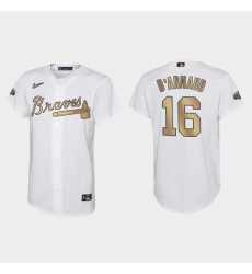 Youth Travis D'Arnaud Atlanta Braves 2022 Mlb All Star Game White Jersey Youth Travis D'Arnaud Atlanta Braves 2022 Mlb All Star Game White Jersey