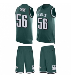 Men's Nike Philadelphia Eagles #56 Chris Long Limited Midnight Green Tank Top Suit NFL Jersey Men's Nike Philadelphia Eagles #56 Chris Long Limited Midnight Green Tank Top Suit NFL Jersey