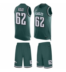 Men's Nike Philadelphia Eagles #62 Jason Kelce Limited Midnight Green Tank Top Suit NFL Jersey Men's Nike Philadelphia Eagles #62 Jason Kelce Limited Midnight Green Tank Top Suit NFL Jersey
