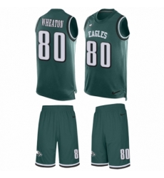 Men's Nike Philadelphia Eagles #80 Markus Wheaton Limited Midnight Green Tank Top Suit NFL Jersey Men's Nike Philadelphia Eagles #80 Markus Wheaton Limited Midnight Green Tank Top Suit NFL Jersey