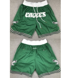 Men Philadelphia Eagles Green Shorts Men Philadelphia Eagles Green Shorts