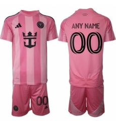 Men Inter Miami CF Custom 25 26 Pink Home Soccer Jersey Suit_170