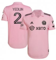 Men's Inter Miami CF DeAndre Yedlin adidas Pink 2022 The Heart Beat Kit Authentic Player Jersey Men's Inter Miami CF DeAndre Yedlin adidas Pink 2022 The Heart Beat Kit Authentic Player Jersey