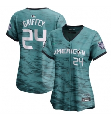Women Seattle Mariners 24 Ken Griffey Jr Teal 2023 All Star Stitched Baseball Jersey Women Seattle Mariners 24 Ken Griffey Jr Teal 2023 All Star Stitched Baseball Jersey