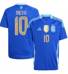 Men Argentina #10 Lion Messi Gold Blue 2024 Soccer Jersey Men Argentina #10 Lion Messi Gold Blue 2024 Soccer Jersey