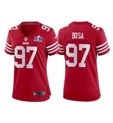 Women San Francisco 49ers 97 Nick Bosa Red 2023 F U S E Vapor Untouchable Limited Stitched Football 2024 Super Bowl LVIII Jersey Women San Francisco 49ers 97 Nick Bosa Red 2023 F U S E Vapor Untouchable Limited Stitched Football 2024 Super Bowl LVIII Jersey
