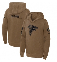 Youth Atlanta Falcons 2023 Brown Salute To Service Pullover Hoodie Youth Atlanta Falcons 2023 Brown Salute To Service Pullover Hoodie