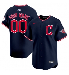 Men Cleveland Guardians Active Player Custom Navy 2025 Alternate Limited Stitched Baseball Jersey Men Cleveland Guardians Active Player Custom Navy 2025 Alternate Limited Stitched Baseball Jersey