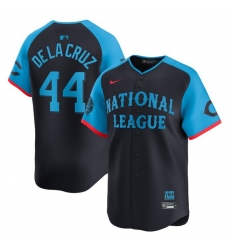Men National League 44 Elly De La Cruz Navy 2024 All Star Limited Stitched Baseball Jersey Men National League 44 Elly De La Cruz Navy 2024 All Star Limited Stitched Baseball Jersey