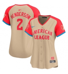 Women American League 2 Gunnar Henderson Cream 2024 All Star Limited Stitched Baseball Jersey Women American League 2 Gunnar Henderson Cream 2024 All Star Limited Stitched Baseball Jersey
