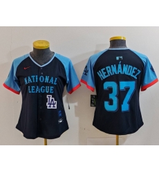 Women National League 37 Teoscar Hernandez Navy 2024 All Star Limited Stitched Baseball Jersey 5 Women National League 37 Teoscar Hernandez Navy 2024 All Star Limited Stitched Baseball Jersey 5