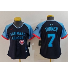 Women National League 7 Trea Turner Navy 2024 All Star Limited Stitched Baseball Jersey 2 Women National League 7 Trea Turner Navy 2024 All Star Limited Stitched Baseball Jersey 2