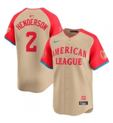Youth American League 2 Gunnar Henderson Cream 2024 All Star Limited Stitched Jersey Youth American League 2 Gunnar Henderson Cream 2024 All Star Limited Stitched Jersey