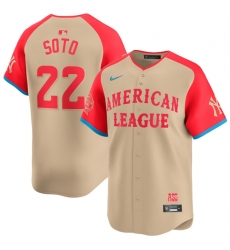 Youth American League 22 Juan Soto Cream 2024 All Star Limited Stitched Jersey Youth American League 22 Juan Soto Cream 2024 All Star Limited Stitched Jersey
